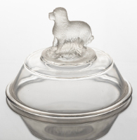 Glass Compote Lid (Dog)