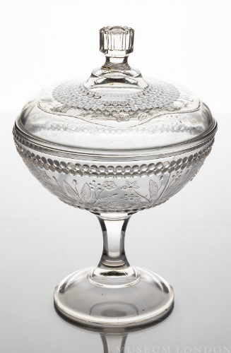 High Pedestal Glass Compote (Starflower)