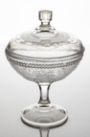 High Pedestal Glass Compote (Starflower)