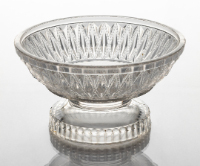 Footed Glass Nappy (Beaded Diamond Band)