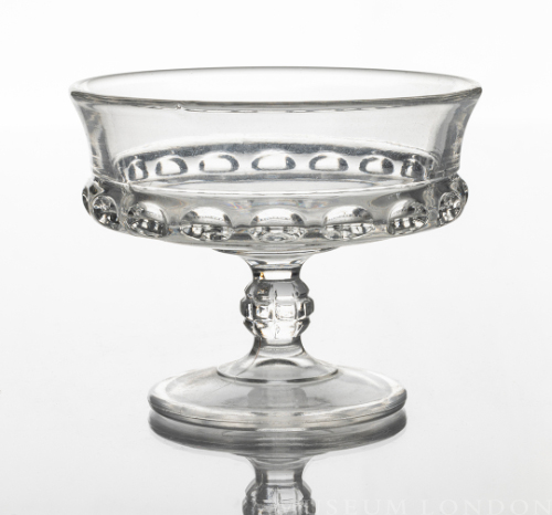Footed Glass Nappy (Dakota / Baby Thumbprint)