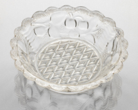 Glass Nappy (Stippled Cherry)