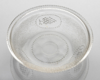 Glass Nappy (Beaded Grape Medallion)