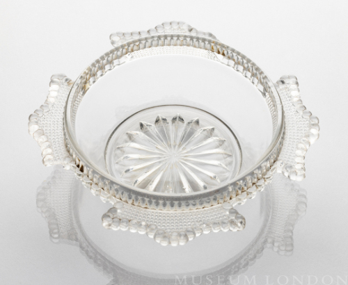 Glass Nappy (Beaded Flange)