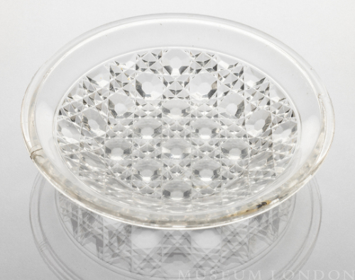 Glass Butter Dish (Nova Scotia Diamond)