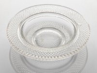 Glass Butter Dish (Diamond Point)
