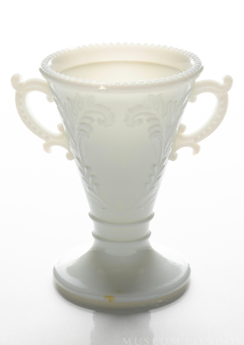 White Milk Glass Spooner