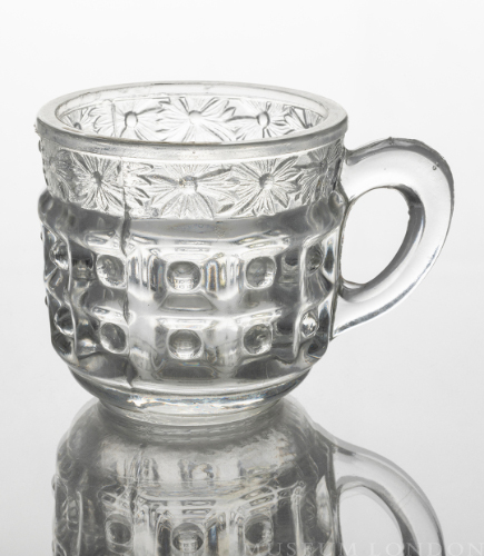 Glass Punch Mug (Button in Square)