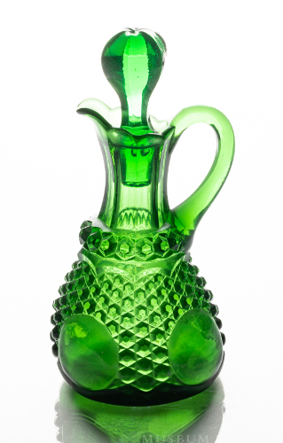 Green Glass Cruet