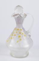 Glass Cruet Painted with Enamel