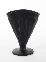 Black Satin Glass Vase