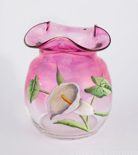 Pink Painted Vase