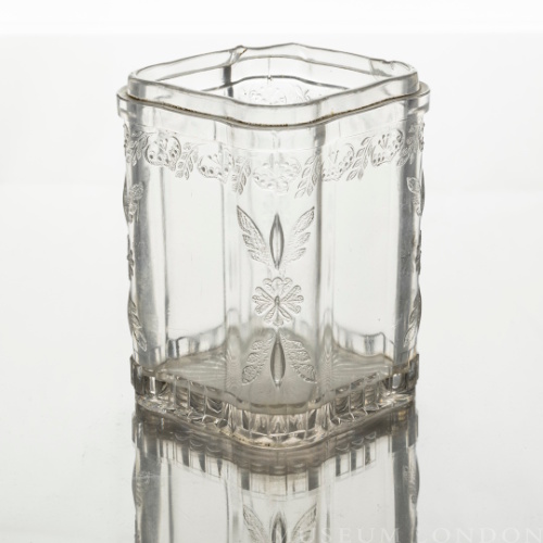 Glass Relish Dish (Flower and Quill)