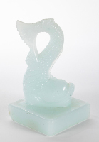 Milk Glass Candlestick (FIsh)