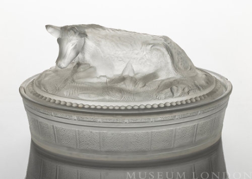 Glass Butter Dish (Cow)