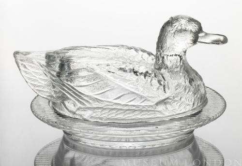 Glass Butter Dish (Challinor Duck)
