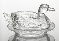 Glass Butter Dish (Challinor Duck)