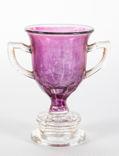 Miniature Pressed Glass Trophy