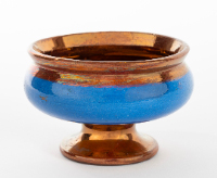 Copper-Glazed Lustreware Saltcellar