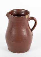 Brown Stoneware Pitcher