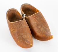 Pair of Miniature Dutch Clogs with Pointed Toe