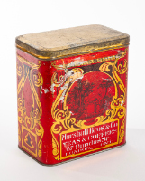 Red and Gold Marshall Bros. Tea Tin
