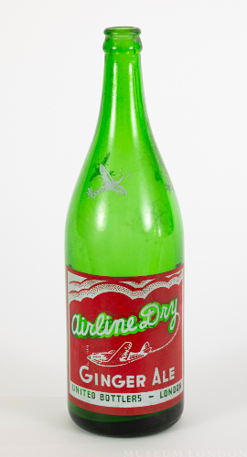 Airline Dry Ginger Ale Bottle