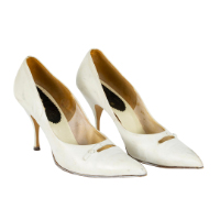 White Leather Women's Shoes