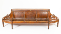 Semi-Circular Railway Bench