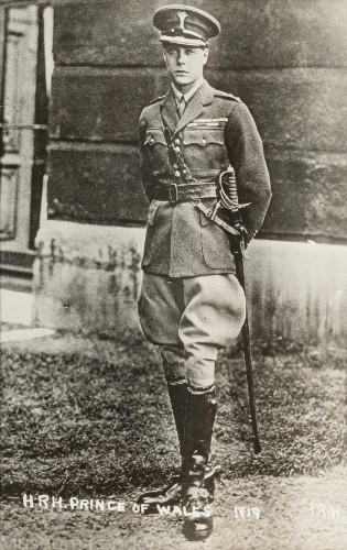 Black and White Photograph of HRH Prince of Wales