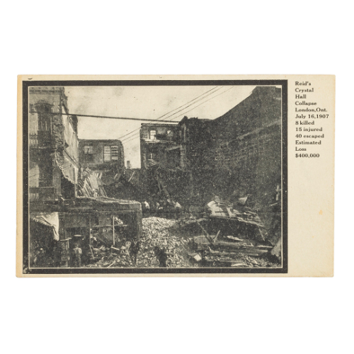 "Reid's Crystal Hall Collapse London, Ont."