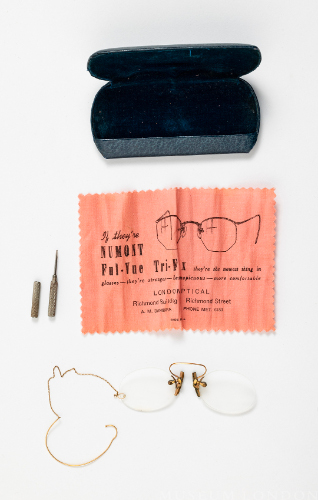 Spectacles, Case, Cloth, and Screwdriver