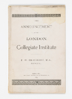 "The Announcement of the London Collegiate Institute"