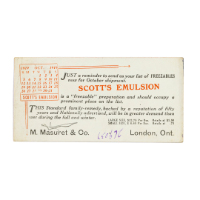 Scott's Emulsion/ M. Masuret & Co. Advertising Blotter