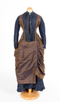 Brown and Navy Blue Dress (2 Bodices)