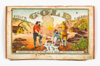 "Kelly's Gold Brand" - Cigar Box Lid