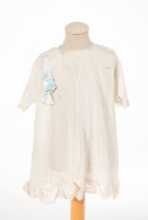 Child's White Dress with Blue Ribbons