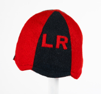 Black and Red "LR" Beanie