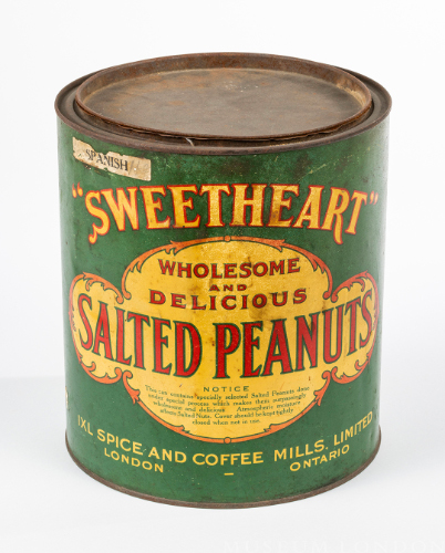 IXL Spice & Coffee Mills Sweetheart Brand Peanut Tin