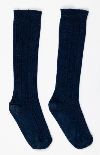Pair of Navy Blue Knee Socks