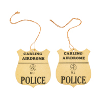 Carling Airdrome Police Tags (2)