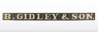 B. Gidley & Son Company Sign