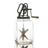 Glass Jar Butter Churn