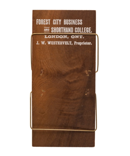 "Forest City Business and Shorthand College" Clipboard