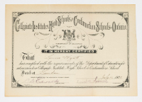 Collegiate Institutes, High Schools and Continuation Schools of Ontario Certificate