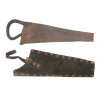 Bell Telephone Lineman's Saw With Case