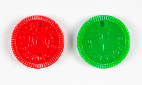 Pair of Frederick's Store Tokens