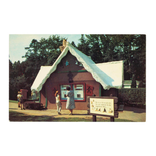 The "Gingerbread House" from Storybook Gardens