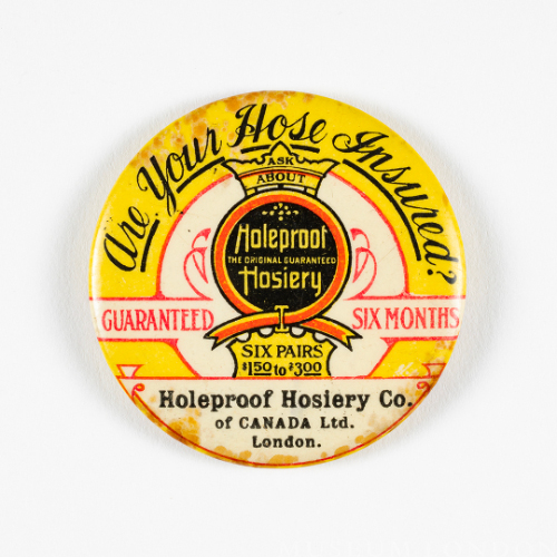 "Holeproof Hosiery Co." Hand Mirror