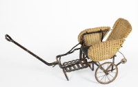 Wicker Baby Carriage